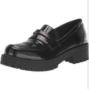 Dirty Laundry Womens Voidz Black Patent Leather Loafers size 5.5